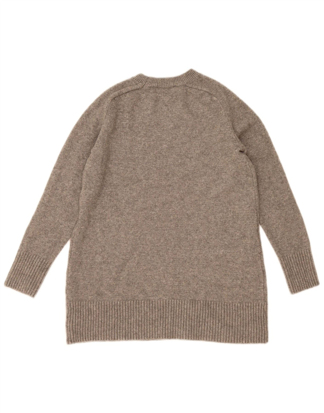 Zara Pull col bateau pour femme UK 12 Polyester moucheté gris moyen