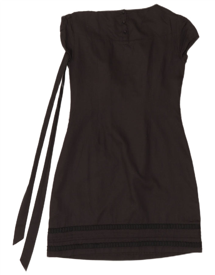 Monsoon Robe fourreau pour femme UK 42 en coton noir moyen