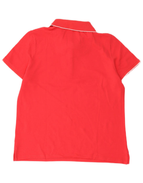 Crew Clothing Polo Femme UK 14 Grand Rouge Coton
