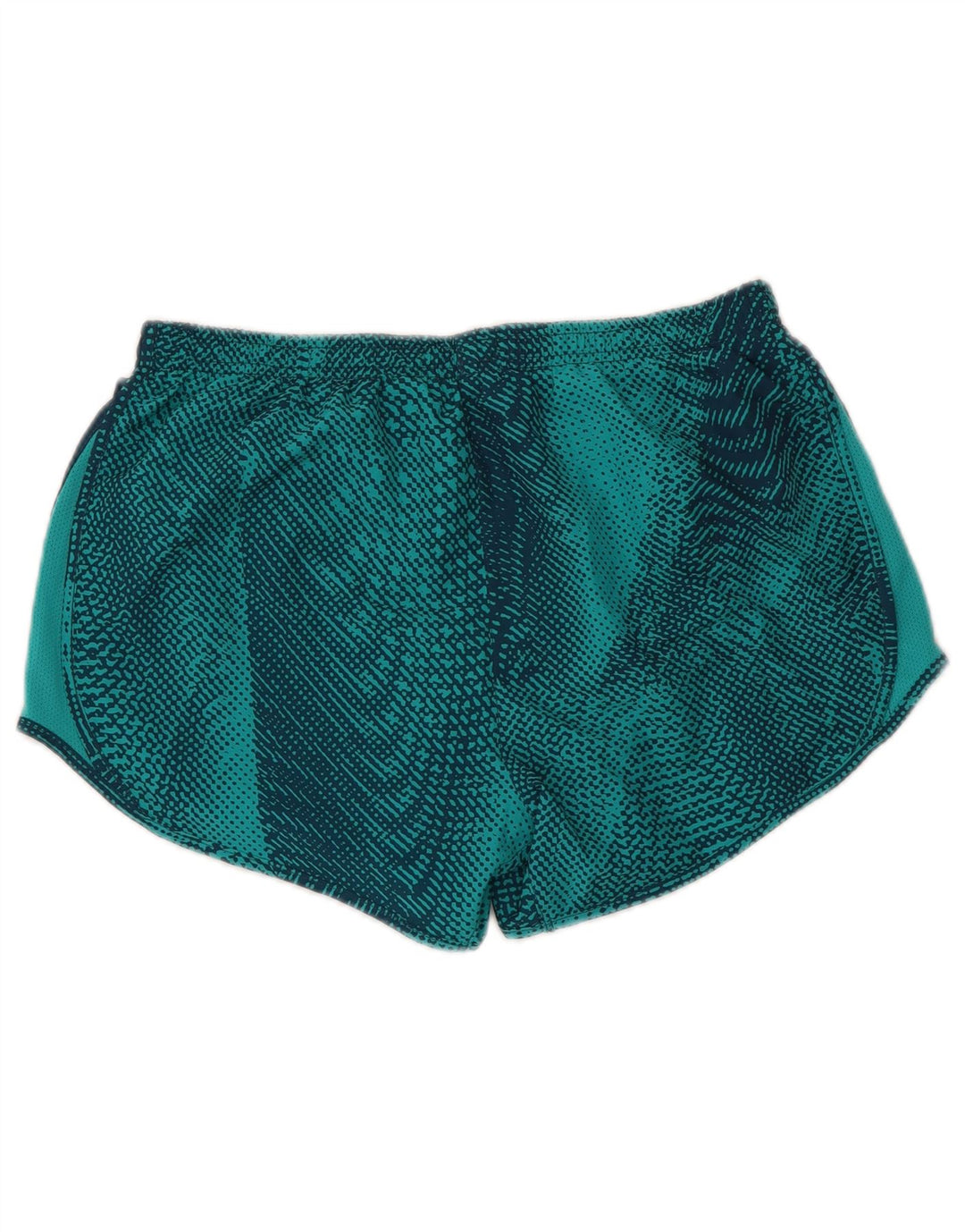 NIKE Short de sport Dri Fit pour femme UK 10 Petit bleu géométrique en polyester