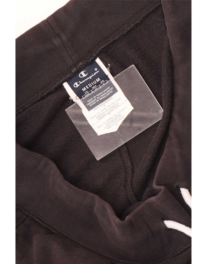 Champion Short de Sport Homme Coton Noir Moyen