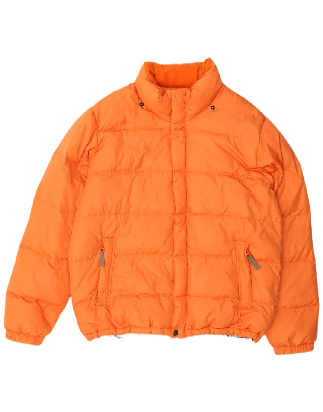 Benetton Veste matelassée homme UK 40 Large Orange Polyamide