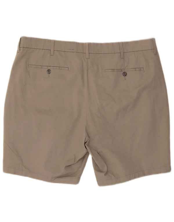 Marks & Spencer Mens Regular Fit Chino Shorts 2XL W42 Beige Cotton