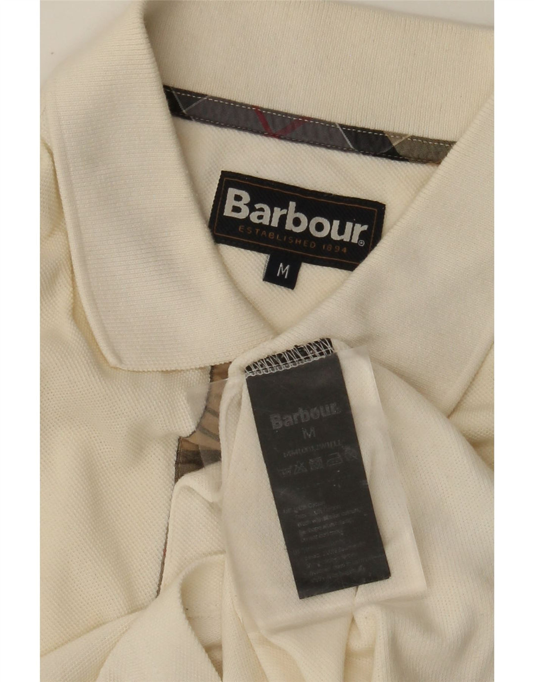 BARBOUR Polo Homme Coton Beige Moyen