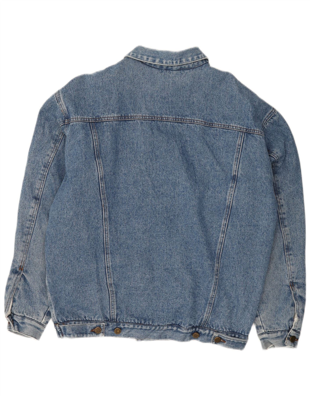 vintage Mens Denim Sherpa Veste UK 40 Grand Bleu