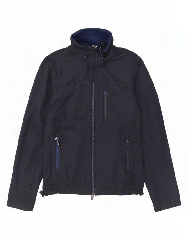 Superdry Veste coupe-vent Windtrekker pour homme UK 42 XL Bleu marine Polyester
