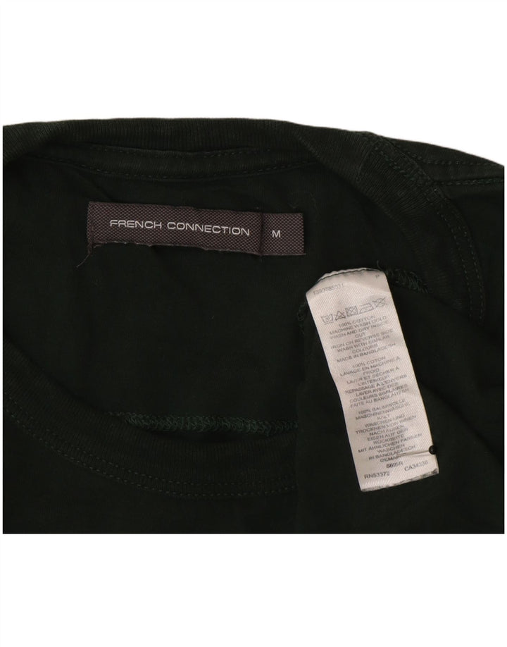 French Connection T-Shirt Regular Homme Vert Moyen Coton