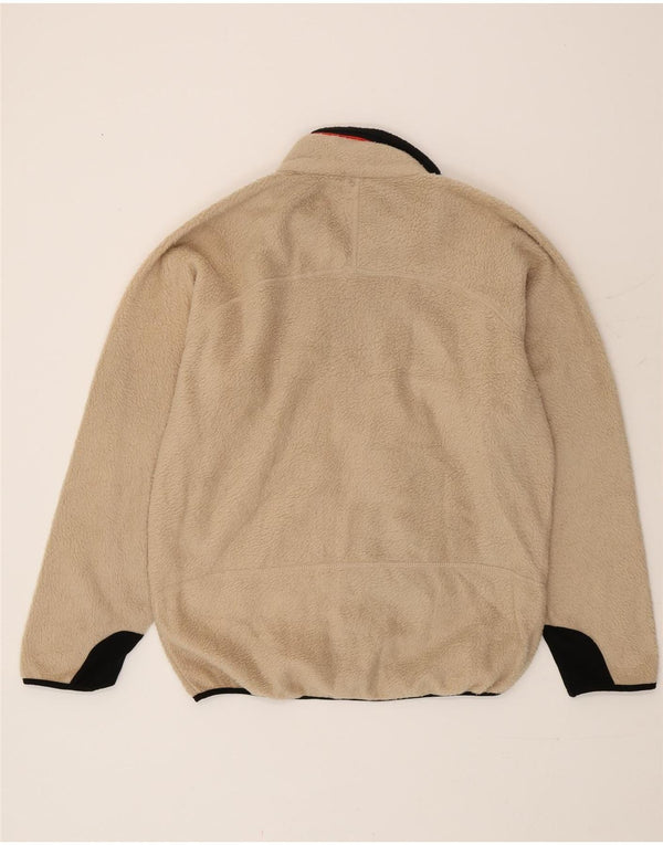 Fila Veste polaire pour homme UK 40 Large Beige Colourblock Polyester