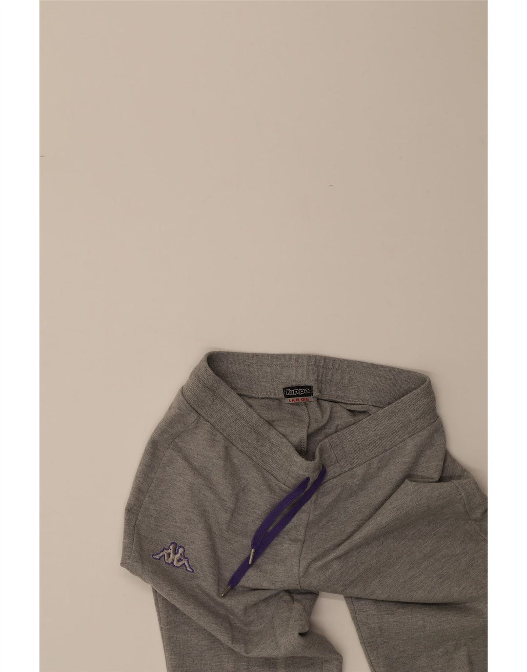 KAPPA Womens Tracksuit Trousers Joggers UK 14 Large  Grey Vintage Kappa and Second-Hand Kappa from Messina Hembry 