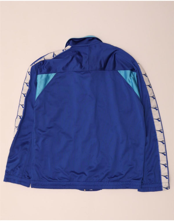 Diadora Veste de survêtement graphique pour hommes UK 44 XL Bleu Colorblock