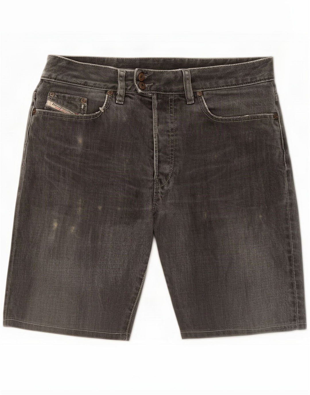 Diesel Short en jean pour homme Petit W29 Coton gris