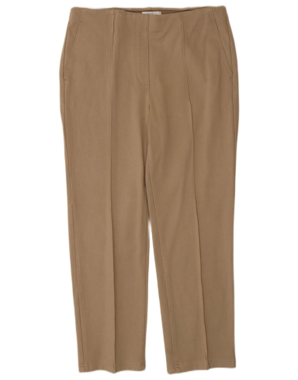 Marks & Spencer Pantalon chino droit pour femme UK 14 Large W32 L27 Beige