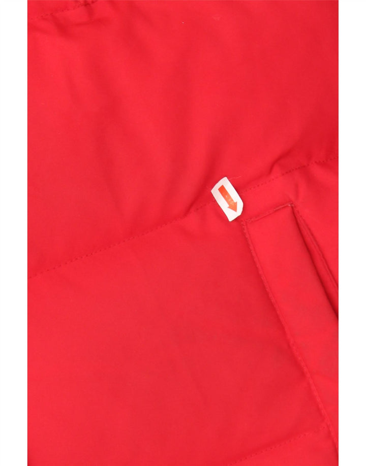 ELLESSE Womens Padded Gilet UK 12 Medium  Red Polyester