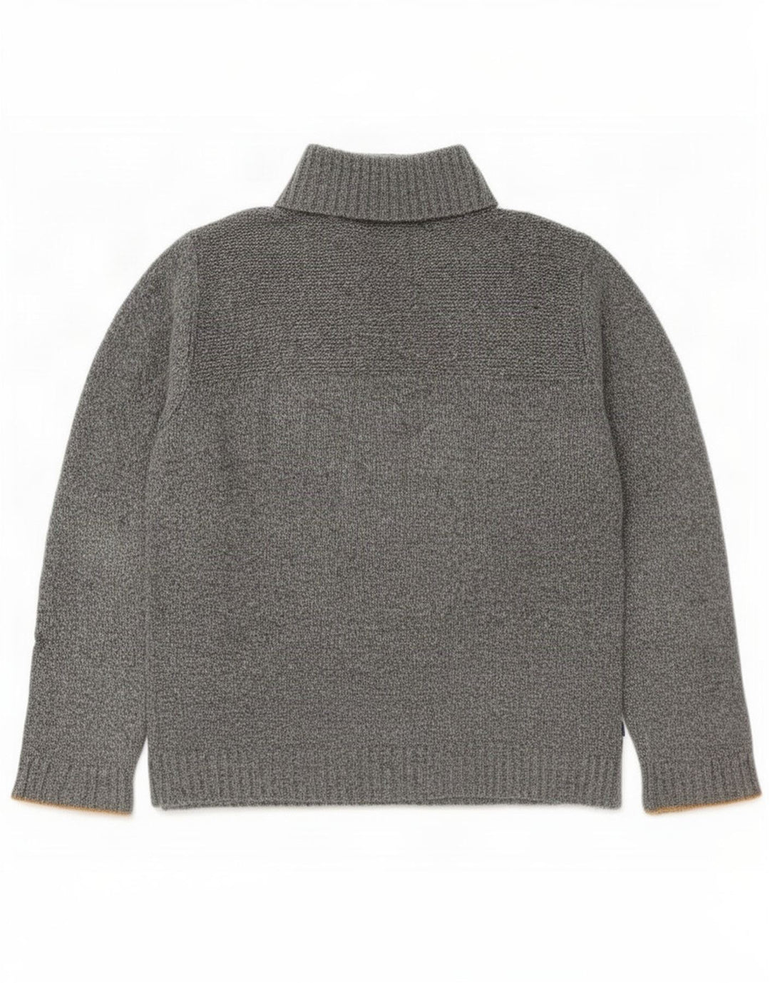 Fat Face Pull à col boutonné pour homme en laine mouchetée Gris Taille L