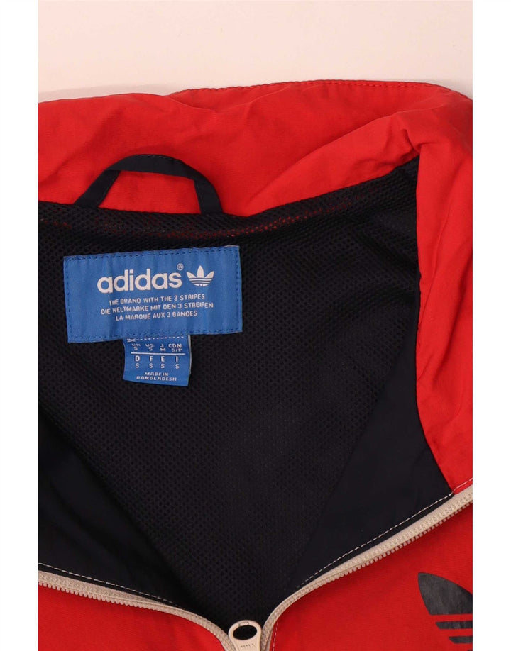 Adidas Veste de survêtement graphique pour homme Small Bleu marine Colourblock