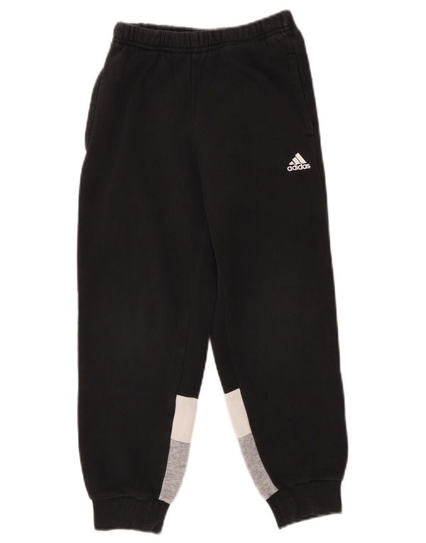 Adidas Pantalon de Survêtement Garçon Joggers 6-7 Ans Coton Colorblock Noir
