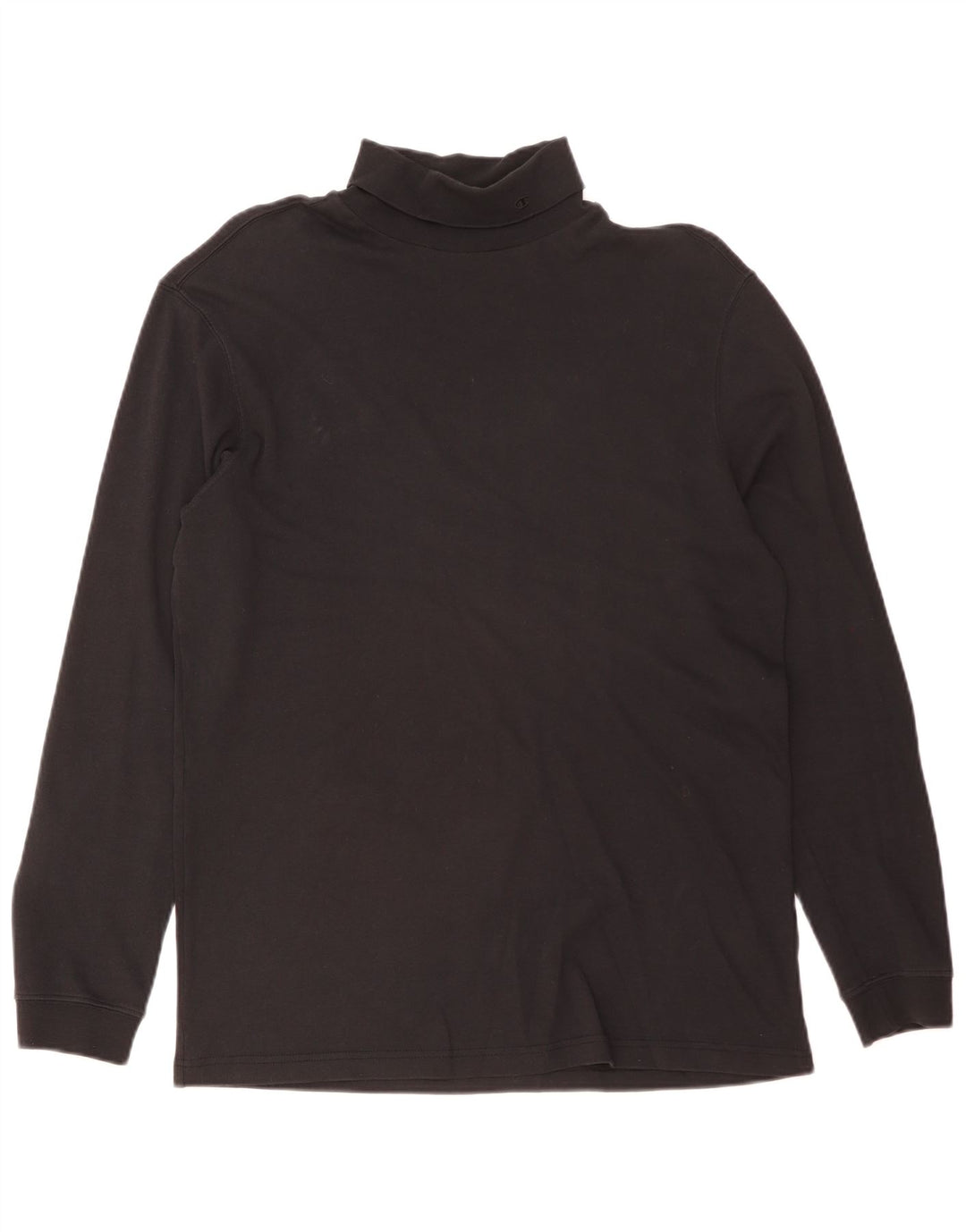 Champion Haut col roulé à manches longues pour homme XL en coton noir