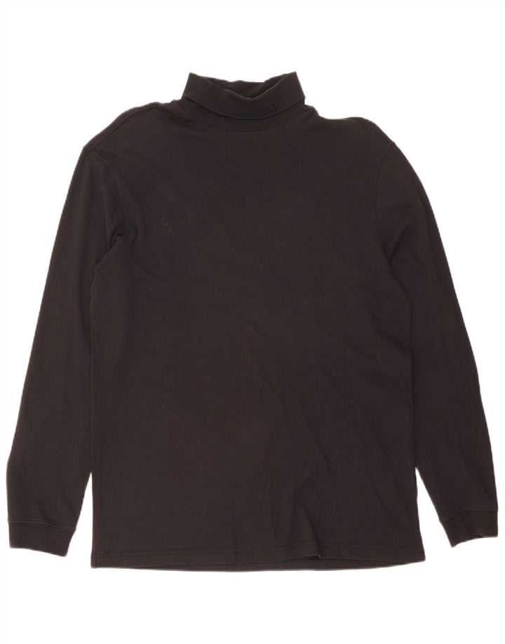 Champion Haut col roulé à manches longues pour homme XL en coton noir