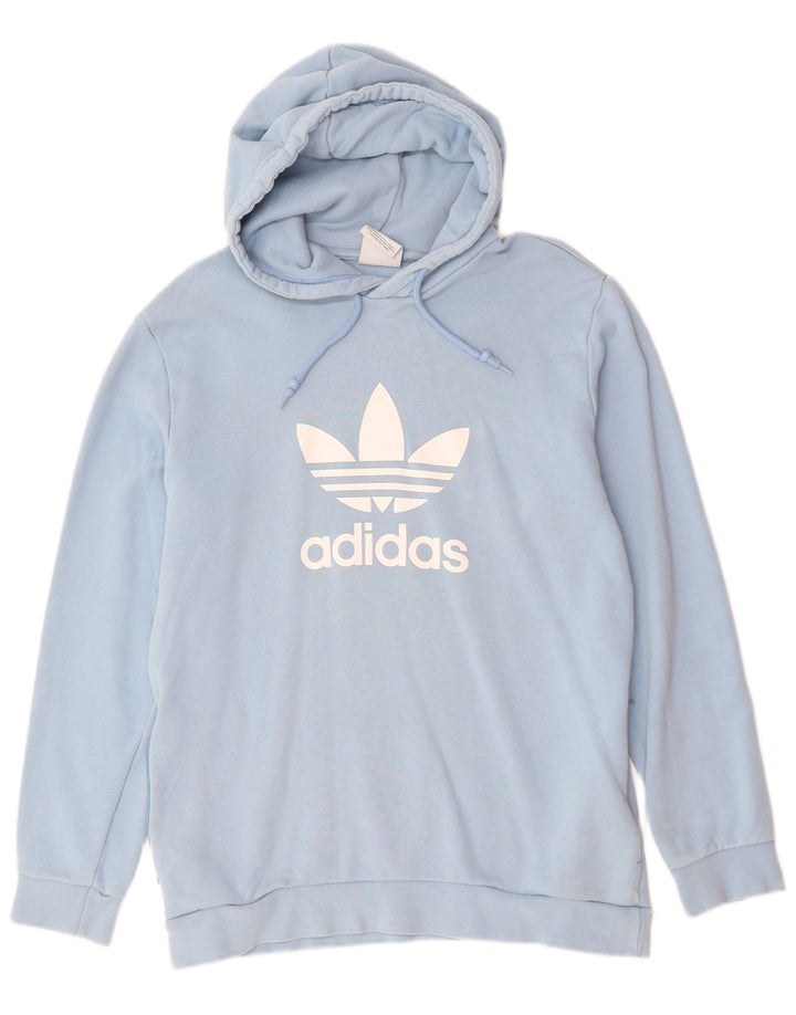ADIDAS Pull à capuche graphique homme en coton bleu moyen
