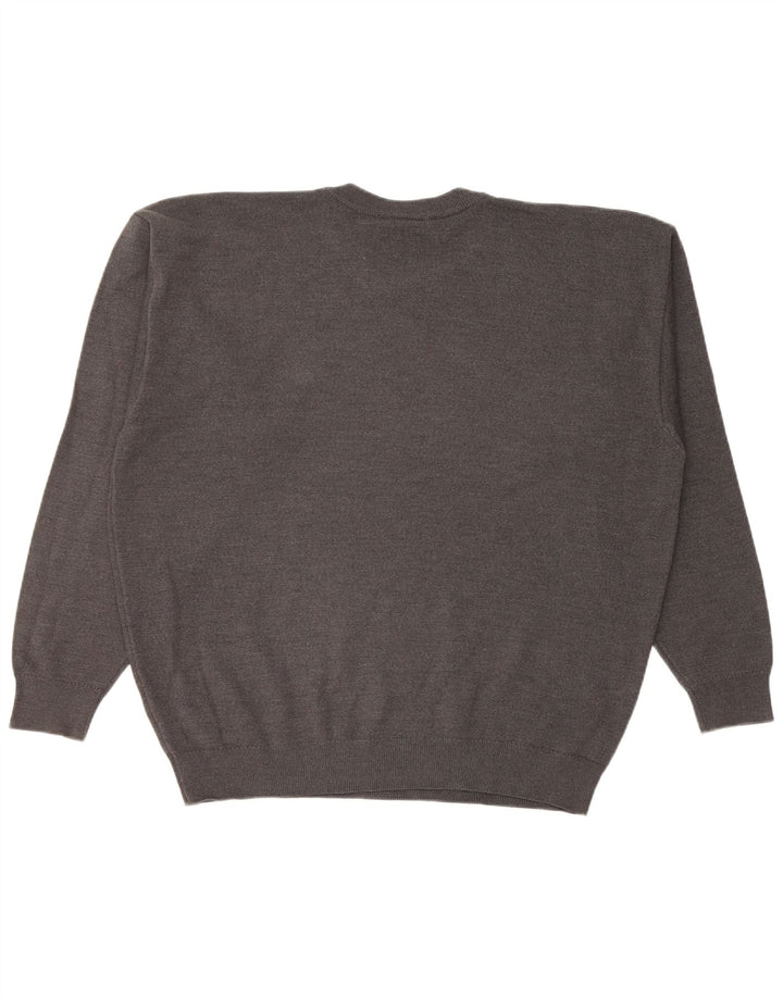 Lacoste Pull col rond homme XL laine gris