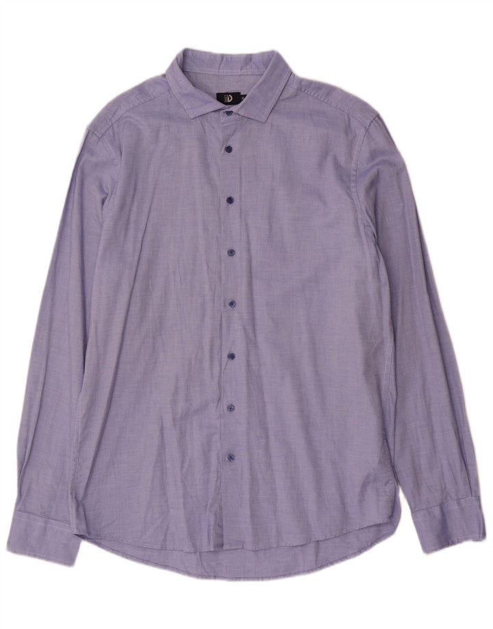 Dack's Chemise Slim Fit XL Bleu à Pois Coton