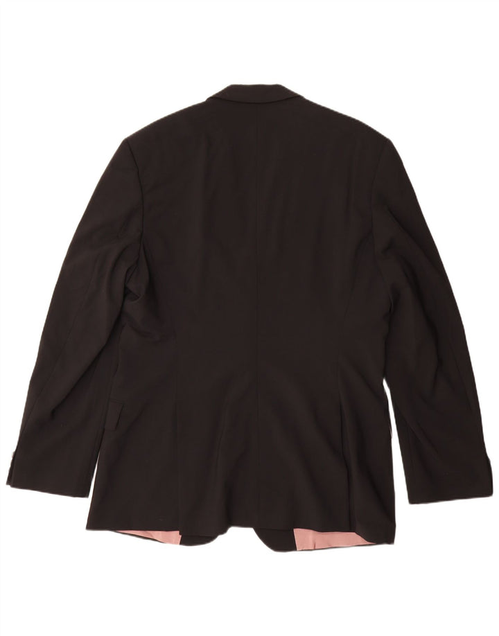 Hugo Boss Veste blazer à 2 boutons pour homme US 46 3XL Laine noire