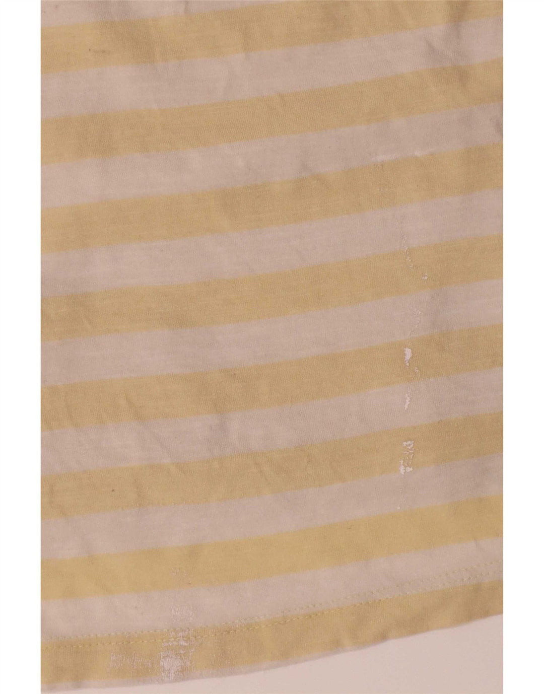 Jack & Jones T-Shirt Top Coton Rayé Jaune Moyen Homme