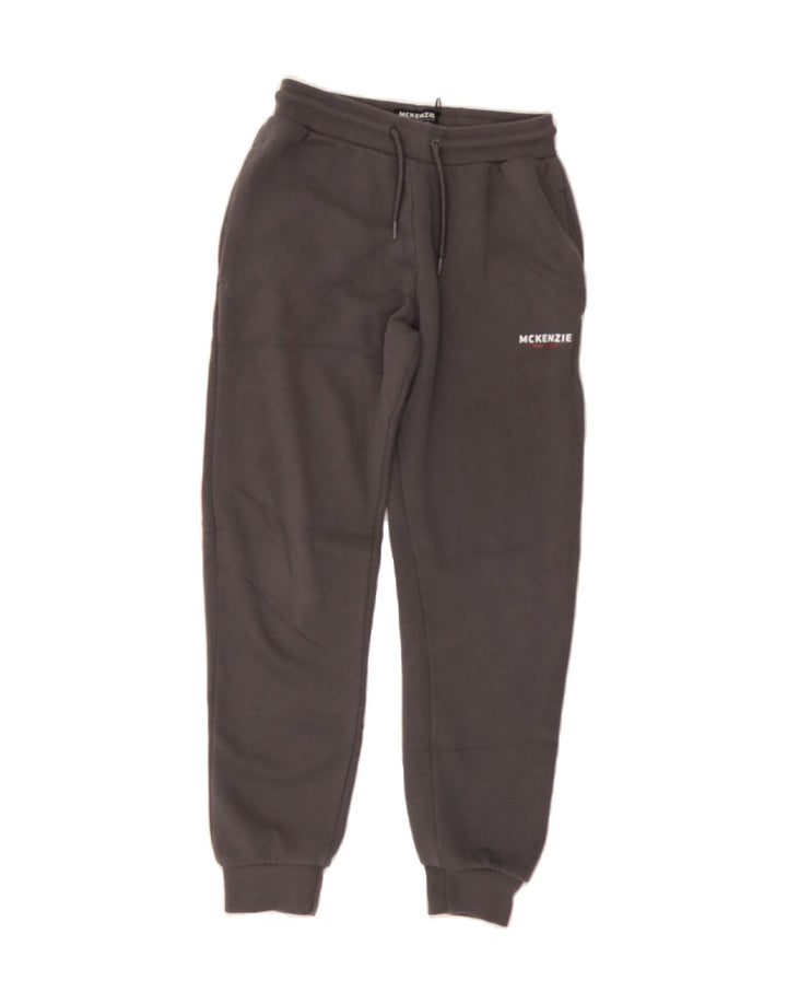 MCKENZIE Boys Tracksuit Trousers Joggers 12-13 Years Grey Polyester Vintage Mckenzie and Second-Hand Mckenzie from Messina Hembry 