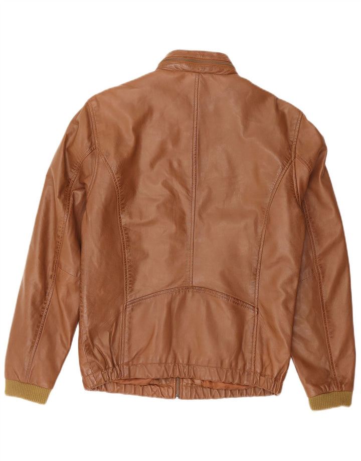 AIM Veste en cuir bomber pour homme EU 50 Grand cuir marron