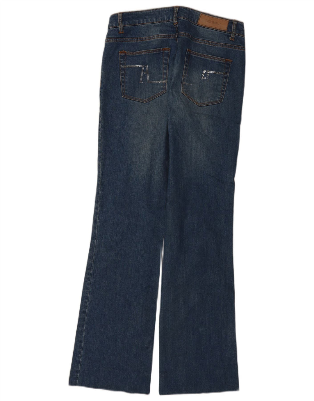 Zara Jean Bootcut Femme EU 40 Moyen W30 L30 Bleu Coton