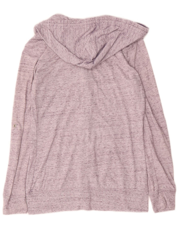 Carhartt Pull à capuche zippé pour femme US 8/10 Coton moucheté violet moyen