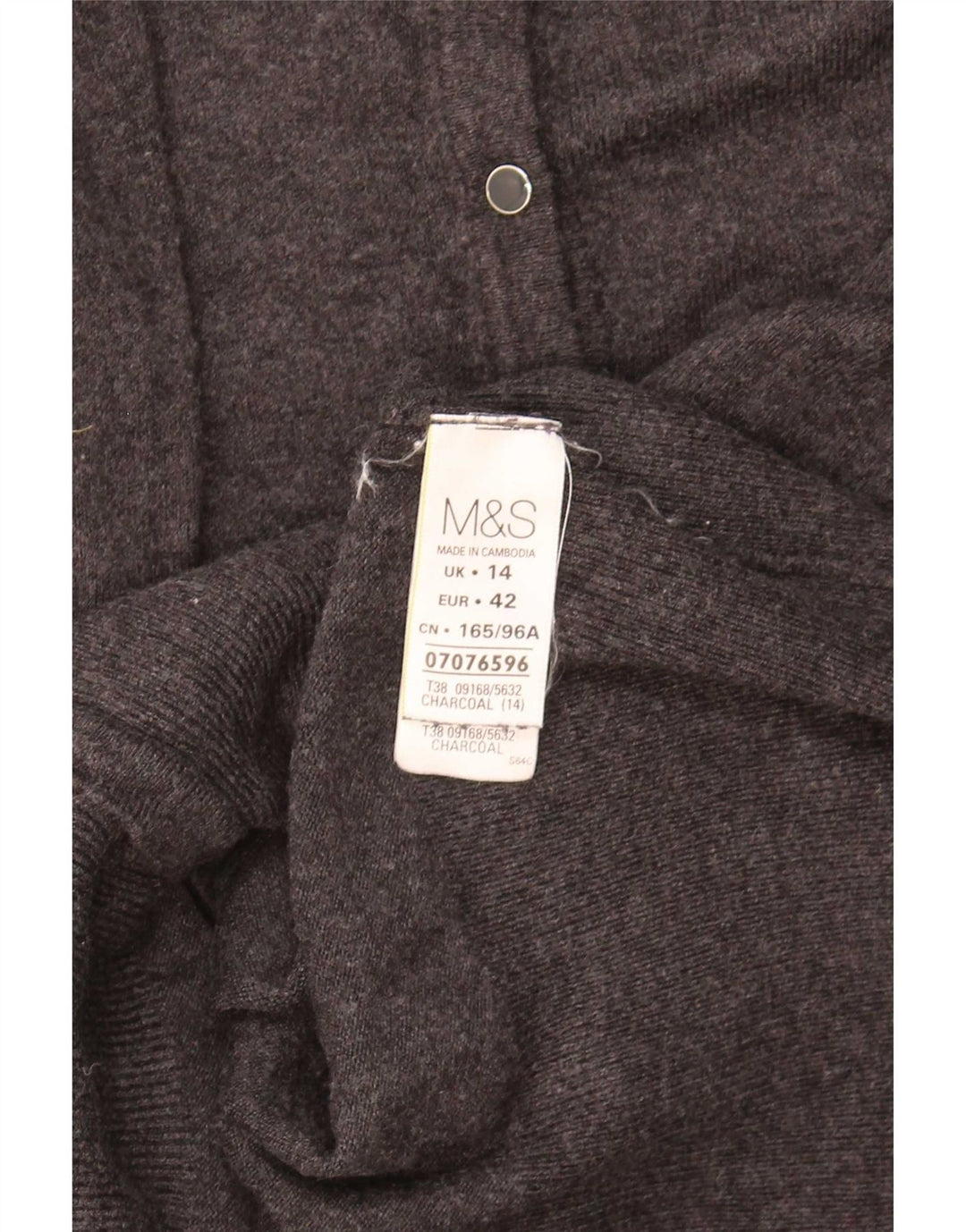 Marks & Spencer Cardigan pour femme en viscose gris moyen UK 44