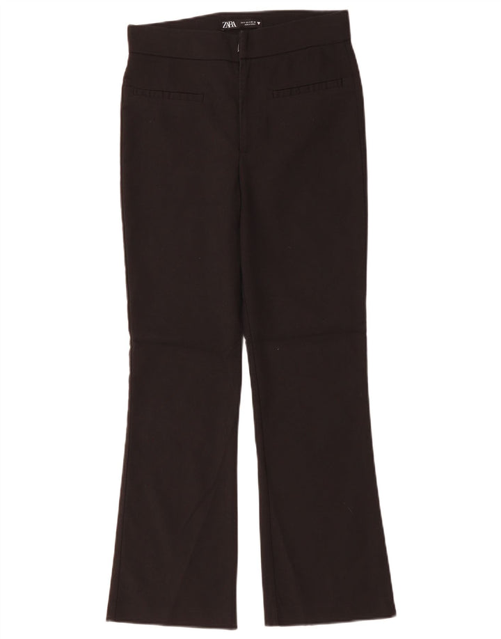 Zara Pantalon décontracté bootcut pour femme Petit W26 L26 Noir