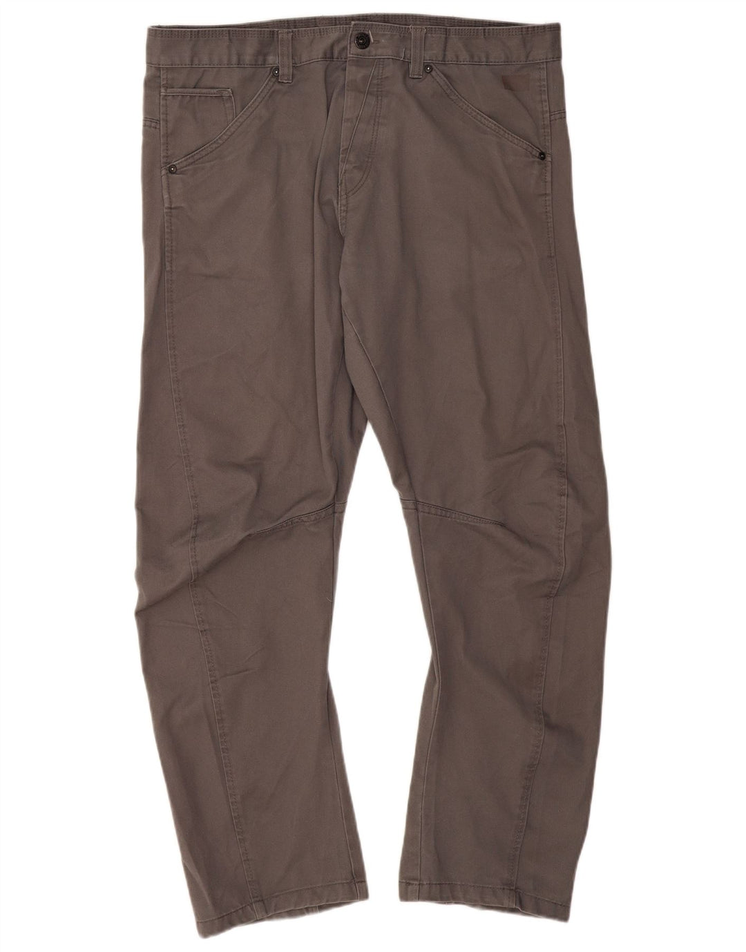 JACK & JONES Pantalon décontracté droit pour homme W38 L32 Gris Polyester