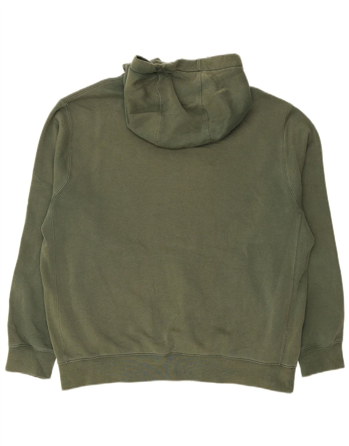 Nike Pull à capuche pour homme en coton vert Taille L