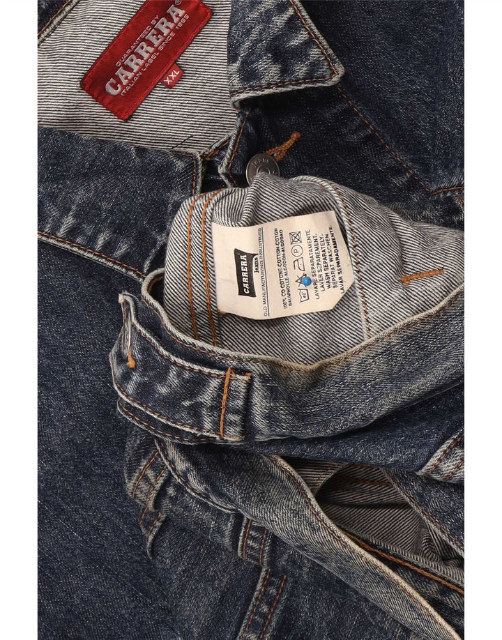 Carrera Veste en Jean Homme UK 44 2XL Bleu Coton