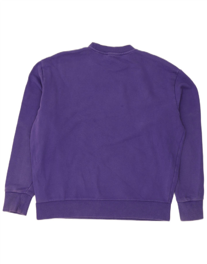 Diesel Sweat-shirt graphique pour homme avec petit logo en coton violet