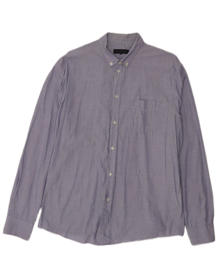 TRUSSARDI Mens Shirt Large Blue
