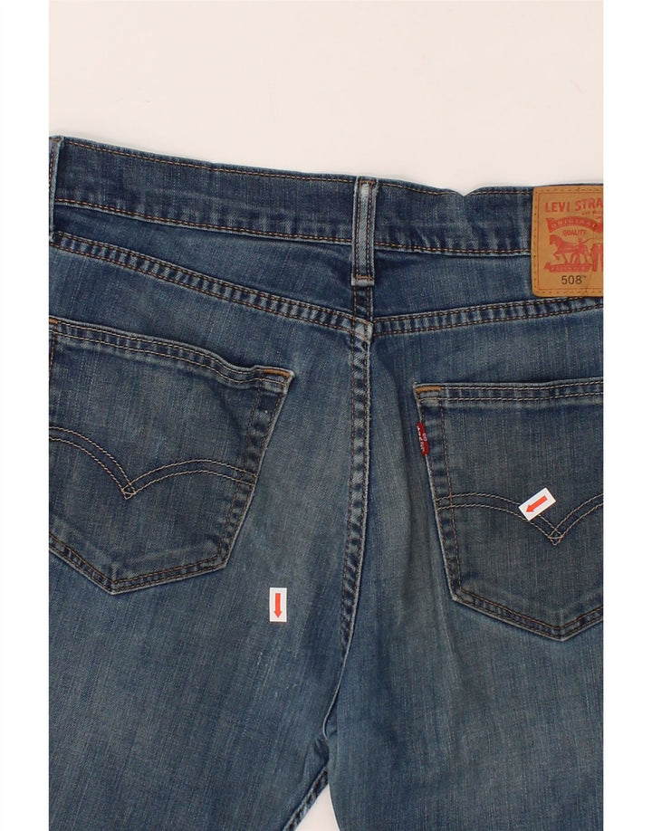 LEVI'S Mens 508 Denim Shorts W30 Medium Blue Cotton Vintage Levi's and Second-Hand Levi's from Messina Hembry 