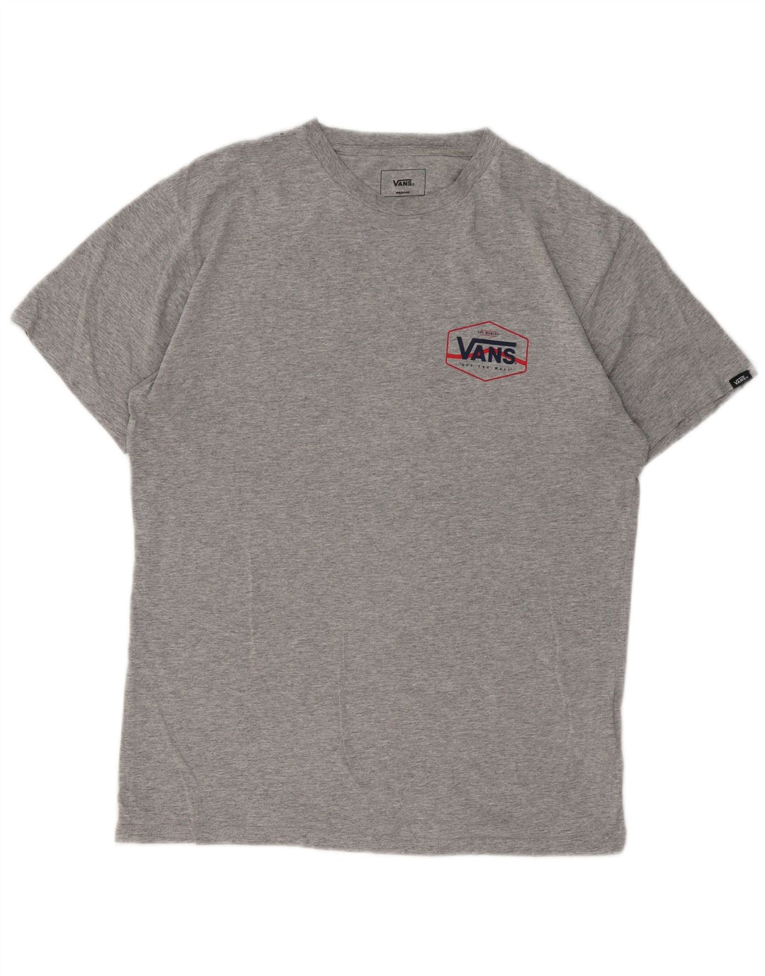 Vans T-shirt coupe classique pour homme en coton moucheté gris moyen