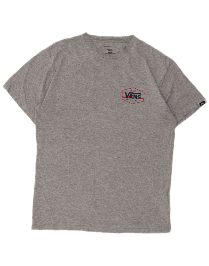 Vans T-shirt coupe classique pour homme en coton moucheté gris moyen