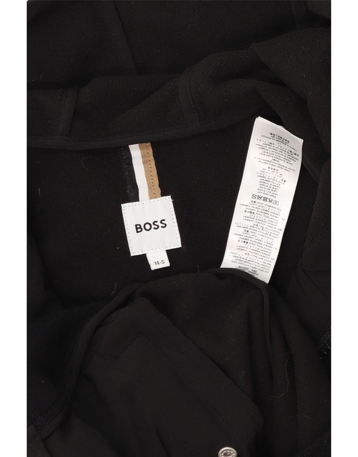 Hugo Boss Veste bomber à capuche pour garçon 13-14 ans Petit Noir Rayé