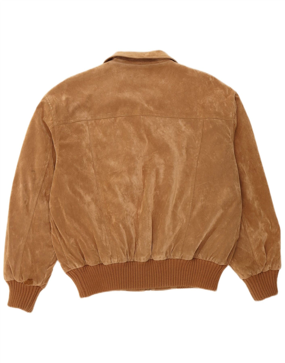 VINTAGE Veste Bomber Homme UK 42 XL Marron Polyester