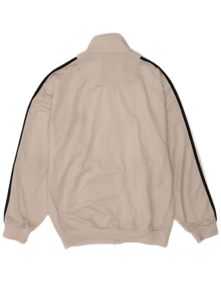 Adidas Veste de survêtement pour homme UK 38/40 Medium Blanc Polyester