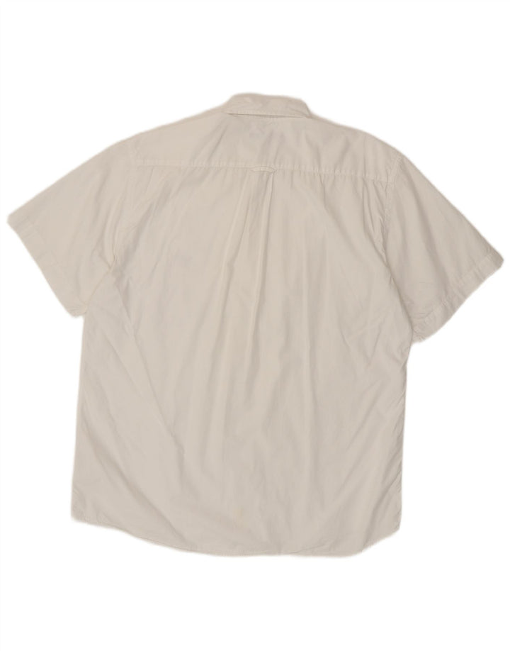 Gant Chemise à manches courtes coupe régulière pour hommes, grand coton blanc