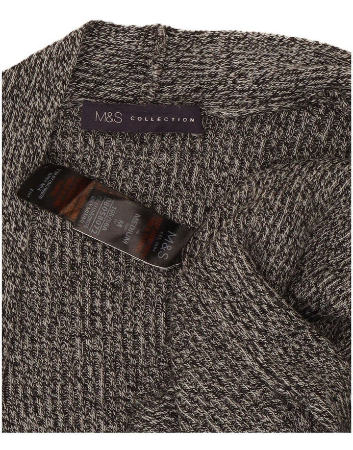 Marks & Spencer Pull cardigan sans manches pour femme UK 14 Gris moyen