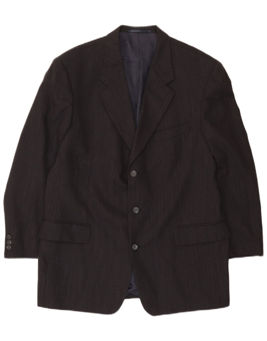 Daniel Hechter Veste blazer à 3 boutons pour homme UK 40 Grande laine vierge bleu marine