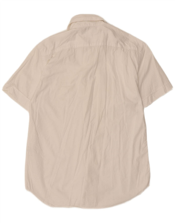 Gas Chemise à manches courtes pour homme Petit coton blanc
