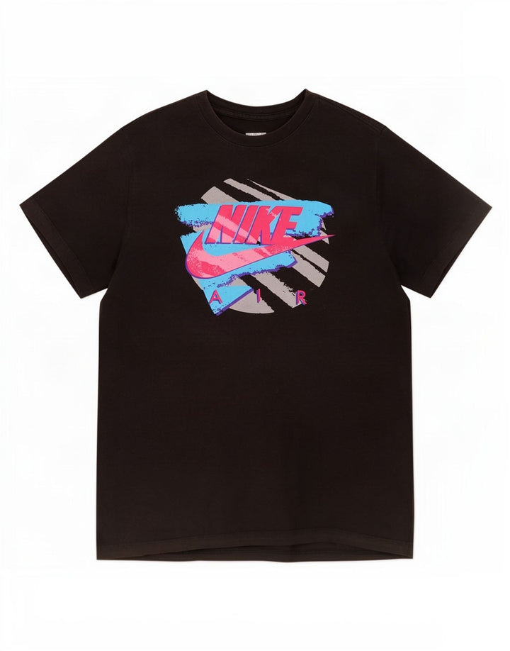 Nike T-shirt graphique pour homme en coton noir moyen