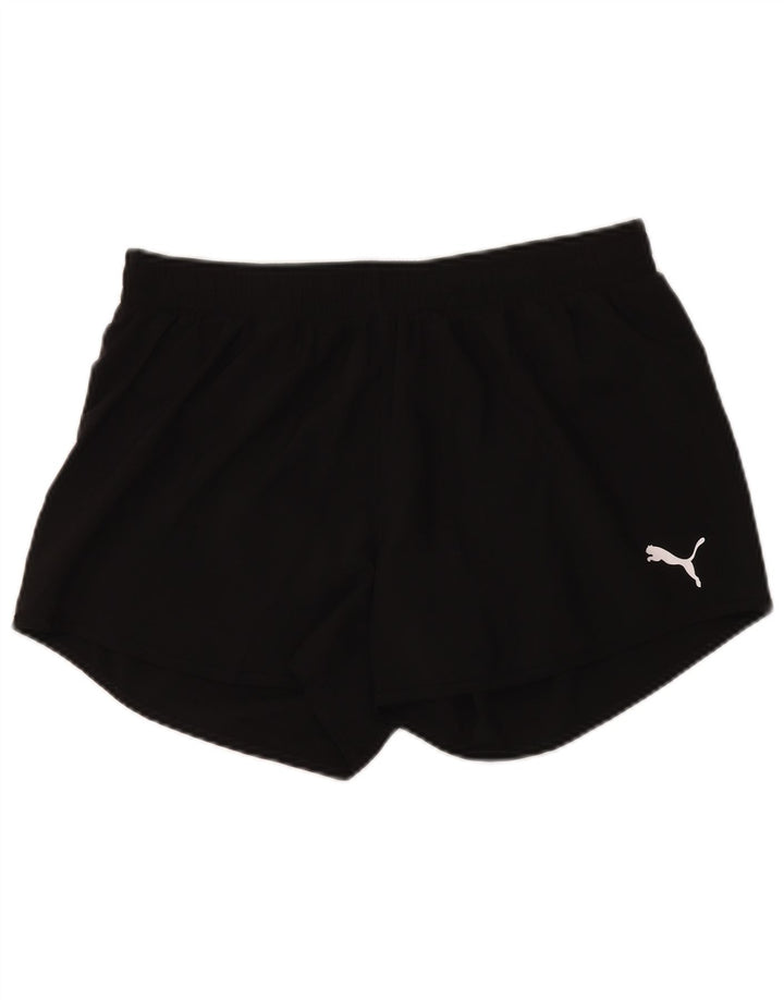 Puma Short de sport pour femme UK 18 XL Noir Polyester
